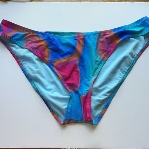 Wild Fable Womens Tie-Dye Bikini Set 2X Blue/Pink Removable Pads - Picture 12 of 14